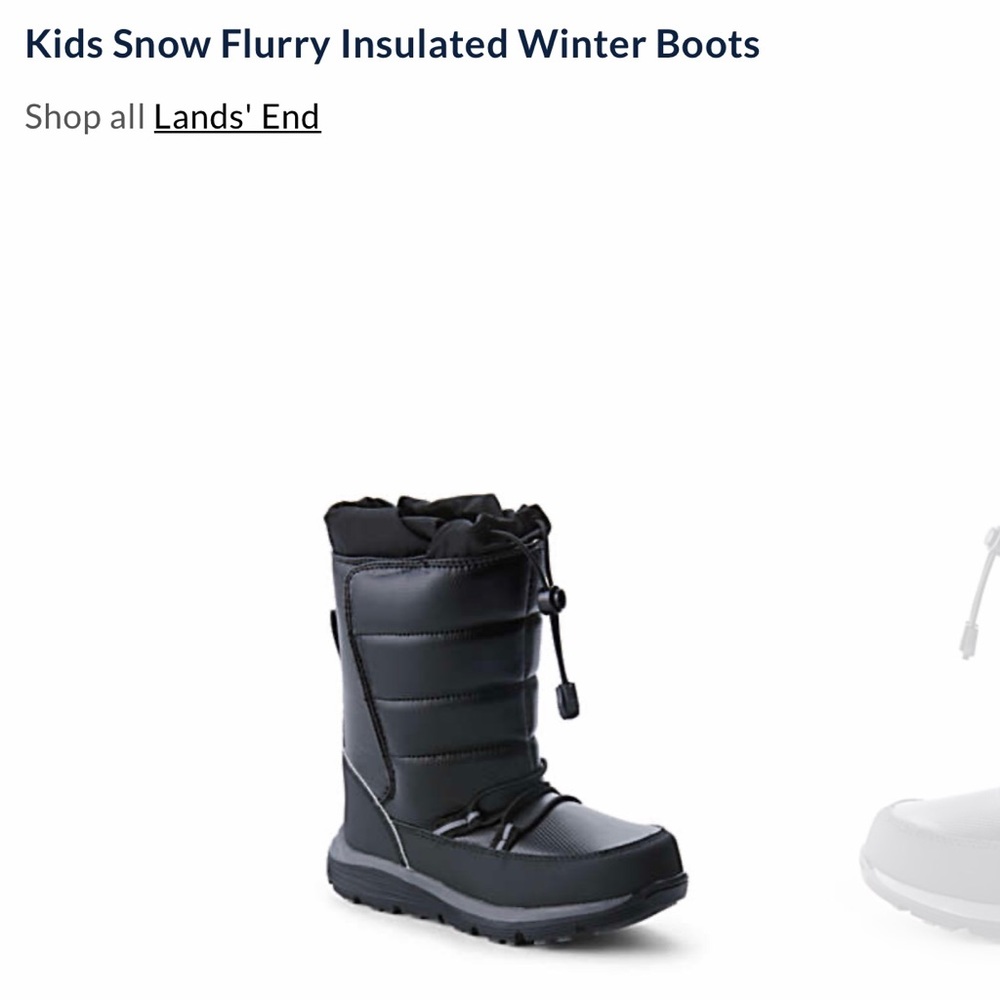 Land’s End insulated Size 4M Snow Boots in good condition!